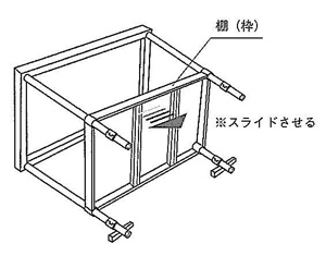 ステンレス作業台の組み立て方STEP5
